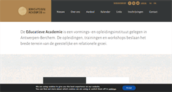 Desktop Screenshot of educatieve-academie.be